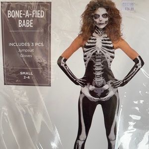 Bone-A-Fied Babe Adult Costume! New!